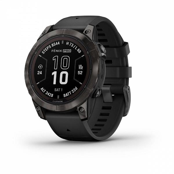 фото Смарт-часы fenix 7 pro sapphire solar edition carbon gray dlc titanium with black band (010-02777-10) garmin