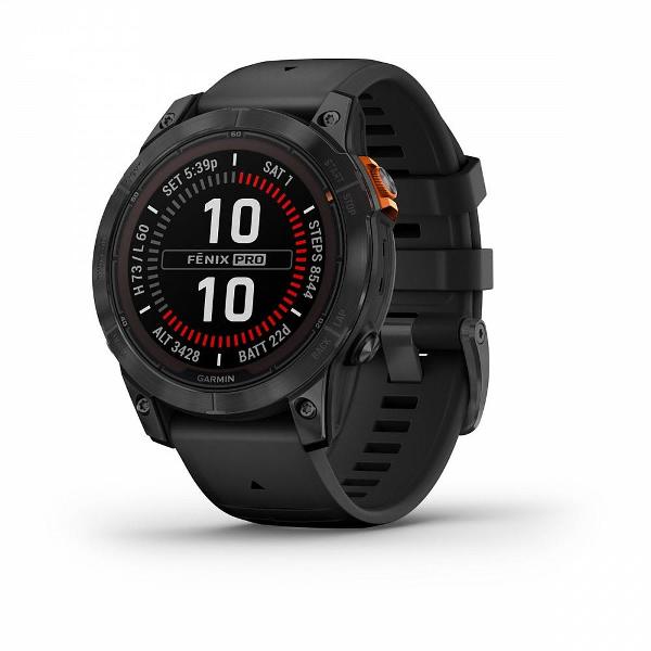 фото Смарт-часы fenix 7 pro solar edition slate gray with black band (010-02777-00) garmin