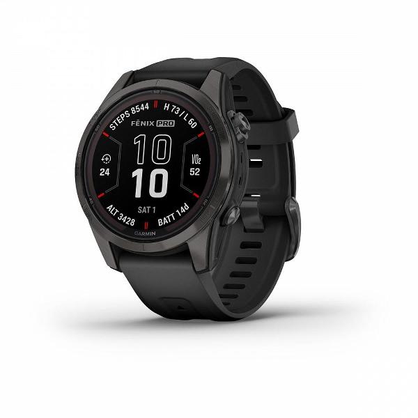 фото Смарт-часы fenix 7s pro sapphire solar edition carbon gray dlc titanium with black band (010-02776-10) garmin