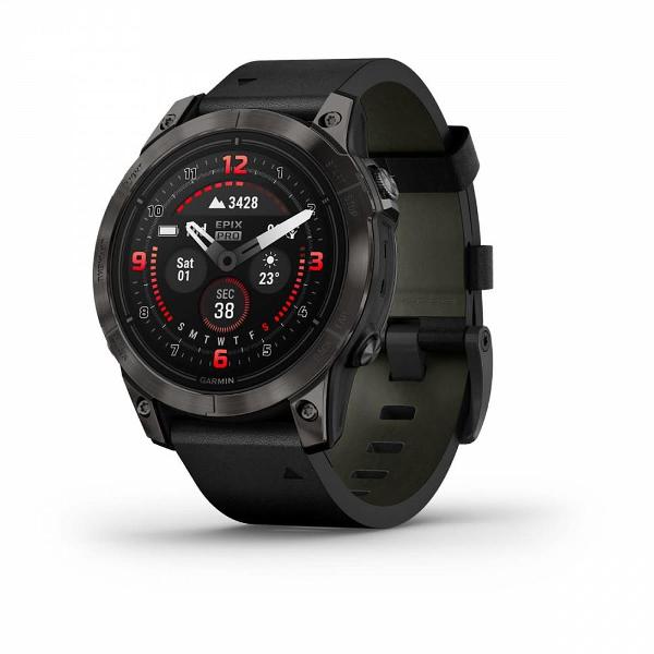 фото Смарт-часы epix pro gen 2 sapphire edition 47mm carbon gray dlc titanium with black band (010-02803-10) garmin