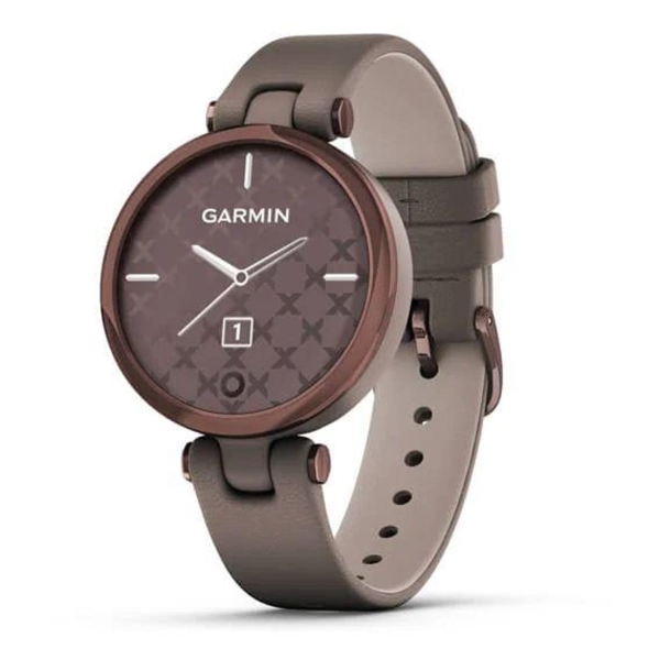 фото Смарт-часы lily classic edition dark bronze bezel with paloma case and italian leather band (010-02384-a0) garmin