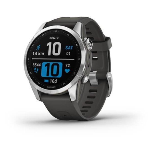 фото Смарт-часы fenix 7s standard edition silver with graphite band (010-02539-00) garmin