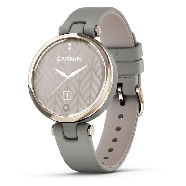 фото Смарт-часы lily classic edition cream gold bezel with braloba gray case and italian leather band (010-02384-a2) garmin