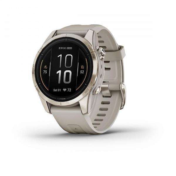 фото Смарт-часы epix pro gen 2 sapphire edition 42mm soft gold with light sand band (010-02802-10) garmin