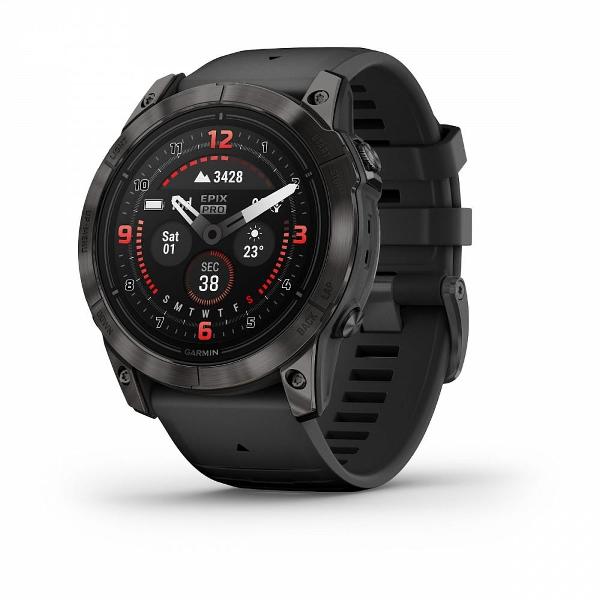 фото Смарт-часы epix pro gen 2 sapphire edition 51mm carbon gray dlc titanium with black band (010-02804-00) garmin