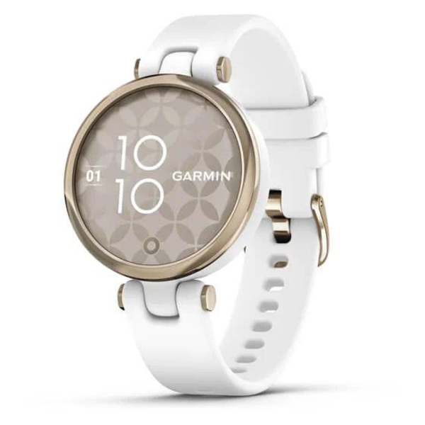 фото Смарт-часы lily sport edition cream gold bezel with white case and silicone band (010-02384-00) garmin