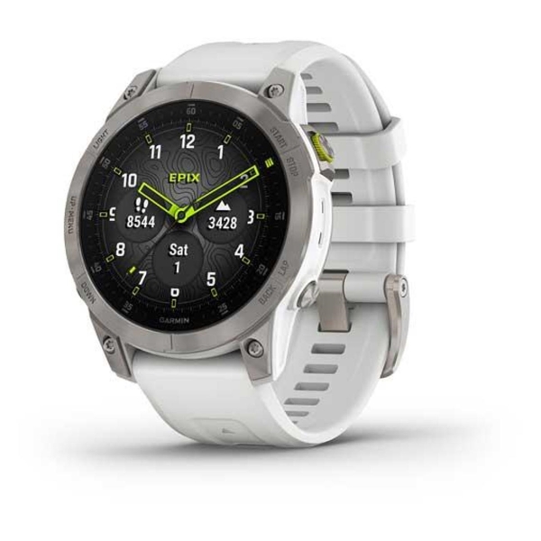 фото Смарт-часы epix gen 2 sapphire edition 47mm white titanium with carrera white band (010-02582-20) garmin