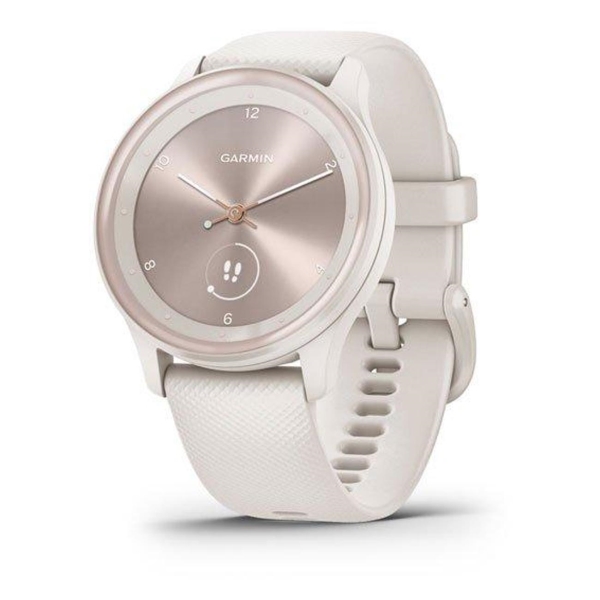 фото Смарт-часы vivomove sport ivory case and silicone band with peach gold accents (010-02566-01) garmin