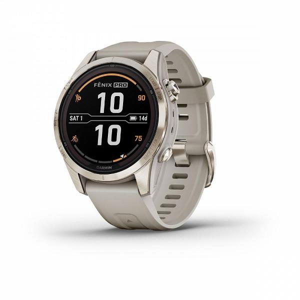 фото Смарт-часы fenix 7s pro sapphire solar edition soft gold with light sand band (010-02776-14) garmin