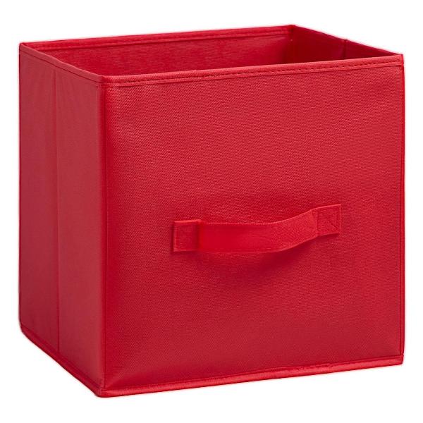 фото Набор коробок для хранения уютный дом, 31х31х31 см, складных, красный, 3 шт gemlux