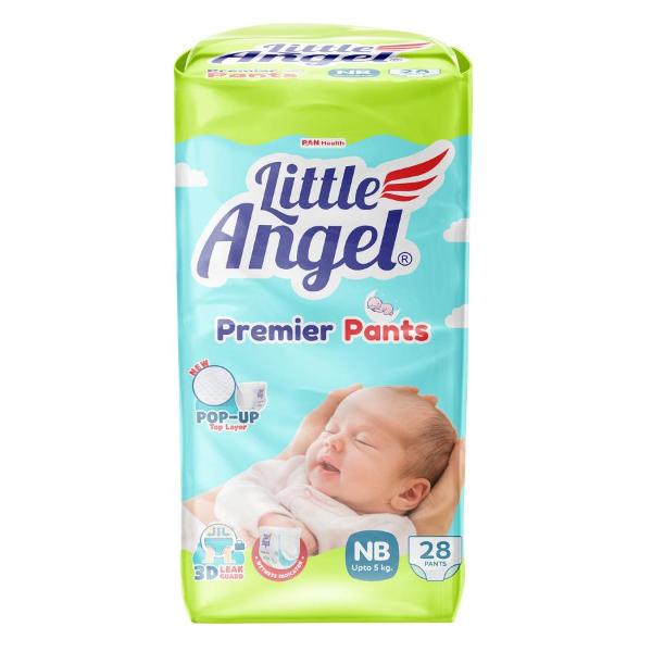 фото Подгузники-трусики premier 0/nb, 0-5 кг, объем талии 29-41 см little-angel