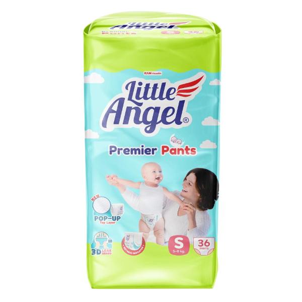 фото Подгузники-трусики premier s, 4-8 кг, объем талии 34-44 см little-angel