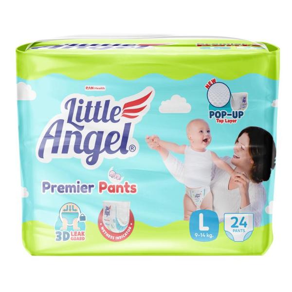 фото Подгузники-трусики premier 4/l, 9-14 кг, объем талии 37-51 см little-angel