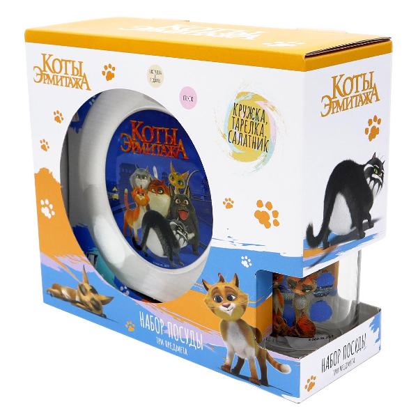 фото Набор детской посуды "ночные коты", 3 предмета (308589) nd play