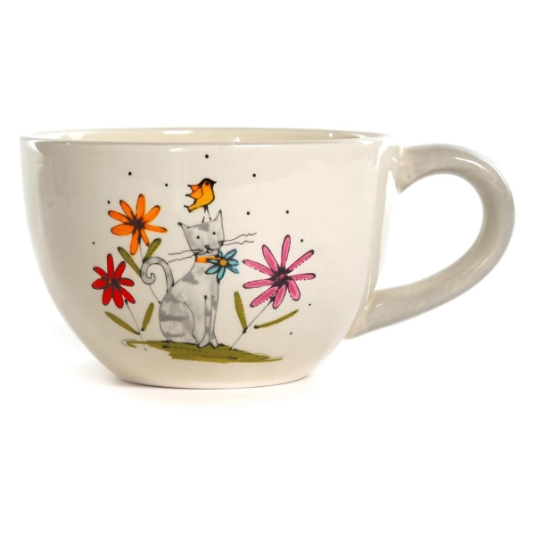 фото Бульонница "серый кот", с ручкой, 580 мл (208-07017) elrington