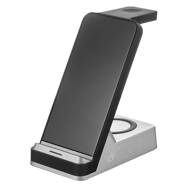 фото Беспроводное зарядное устройство stand для iphone, 3 в 1 rocket