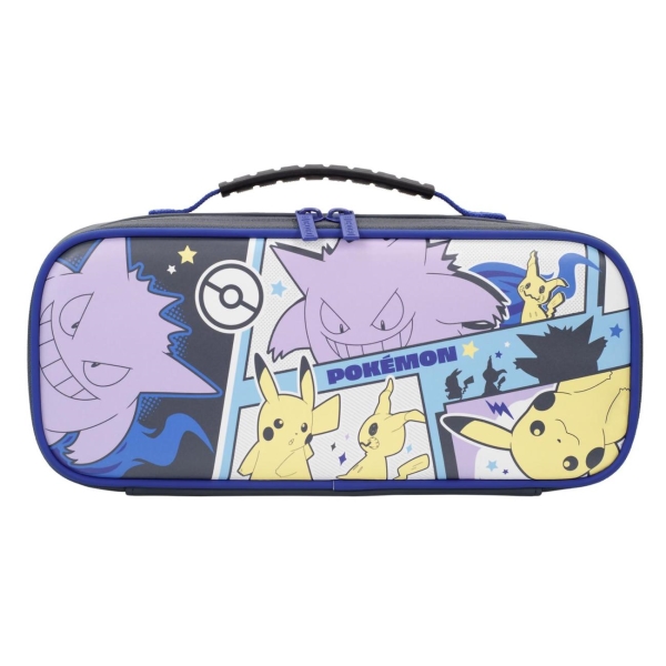 фото Чехол для nintendo switch cargo pouch compact pikachu, gengar & mimikyu (nsw-412u) hori