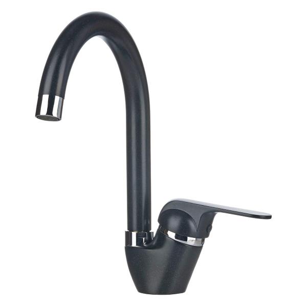 фото Смеситель для кухни wasser h270 1 black krona