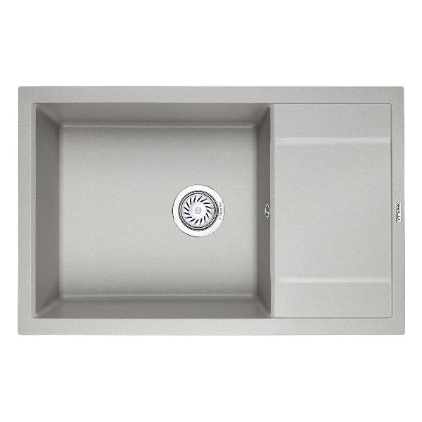 фото Мойка кухонная flugel wrl780-500 1 gray krona