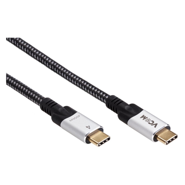 фото Кабель usb4 typec(m)-typec(m), 5k 60hz, 40gbps, pd 240w, 5a, 1,2 м (cu560-1.2m) vcom