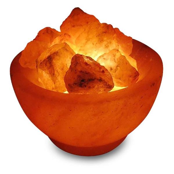 фото Солевая лампа "ваза" с камнями, 2,0-2,5 кг (sll-12056д) wonder life