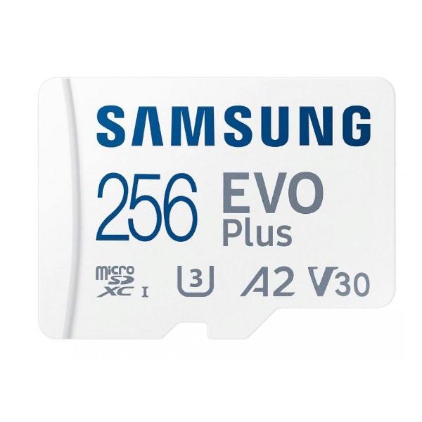 фото Карта памяти evo plus microsdxc 256gb class 10 uhs-i u3 130mb/s + адаптер (apc) samsung