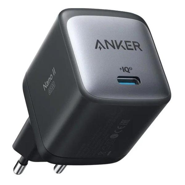 фото Сетевое зарядное устройство powerport nano ii gan 65w black (a2663g11) anker