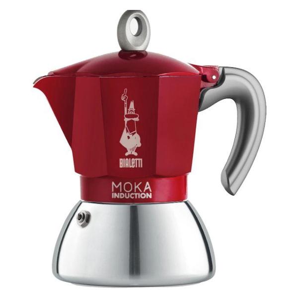 фото Кофеварка гейзерная new moka induction, 150 мл red (6944) bialetti