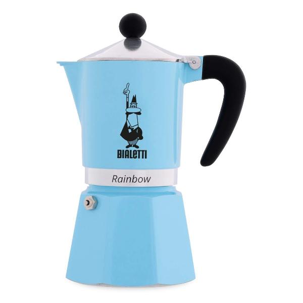 фото Кофеварка гейзерная rainbow 5043 light blue bialetti