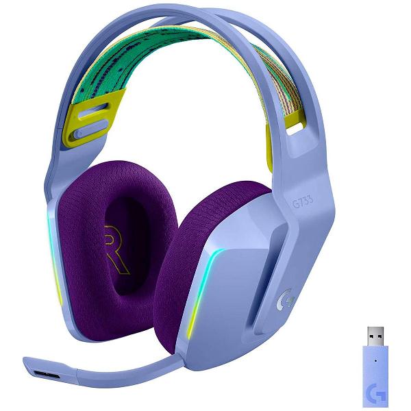 фото Игровые наушники g733 light speed lilac logitech