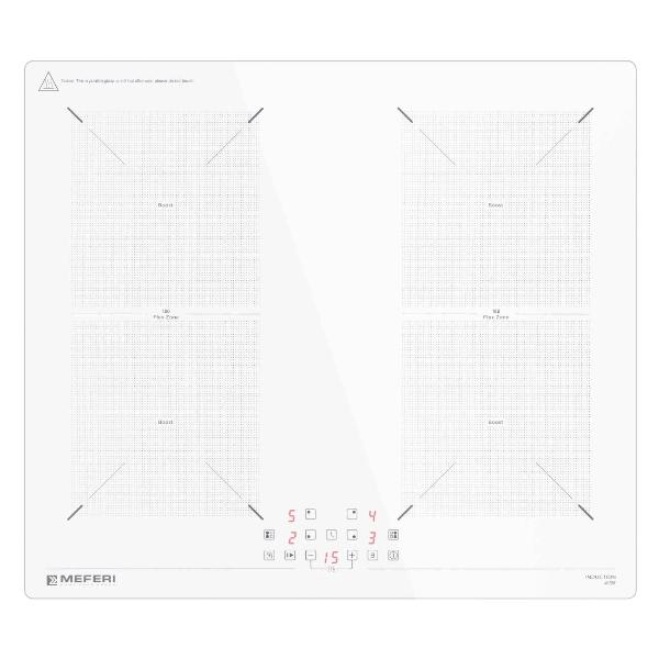 фото Индукционная варочная панель mih604wh ultra meferi