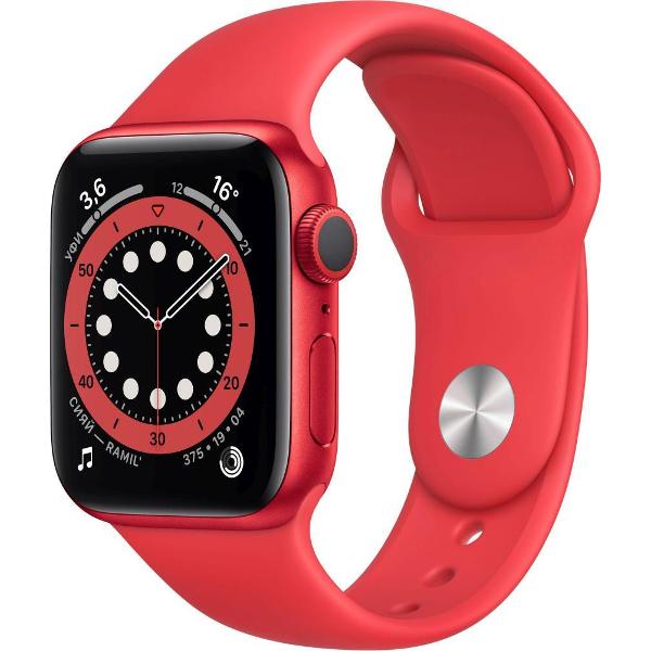 фото Смарт-часы watch series 6 40mm (product)red aluminum case with sport band (m00a3) apple