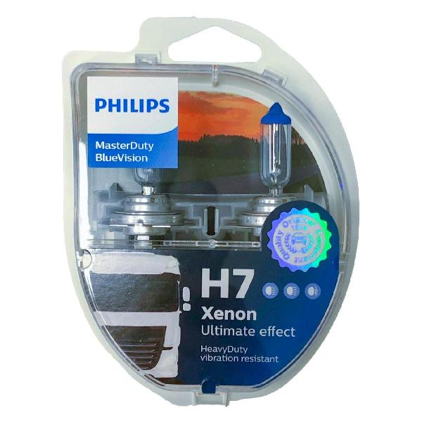 фото Автомобильная лампа h7 70w px26d 24v master duty bluevision (13972mdbvs2) philips