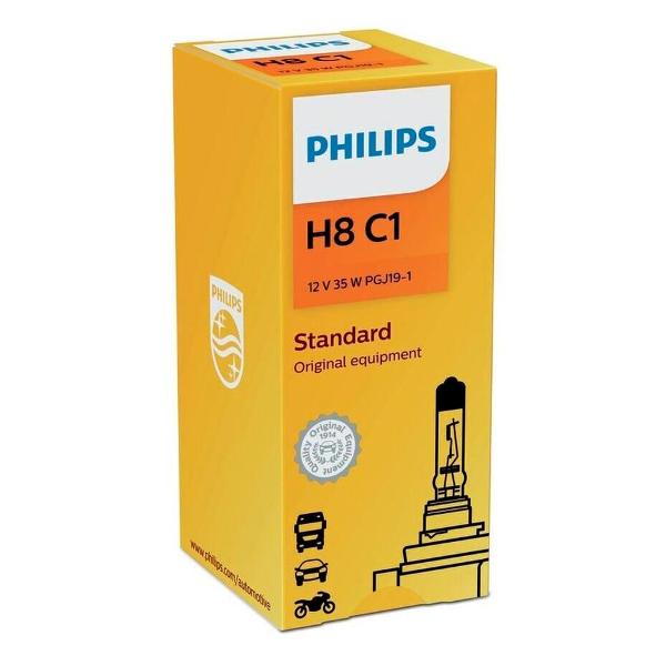 фото Автомобильная лампа h8 35w pgj19-1 12v (12360c1) philips