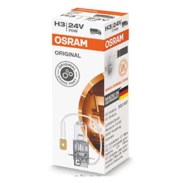 фото Автомобильная лампа h3 70w pk22s 24v (64156) osram