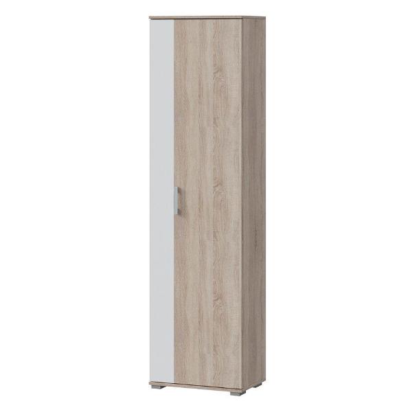 фото Шкаф для одежды "эрика", 200х54х35 см, дуб сонома/белый (102062) трия