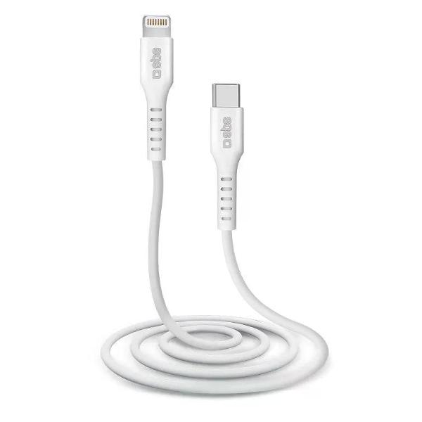 фото Кабель lightning/usb type-c mfi, 1 м, белый (tecableligtc1w) sbs