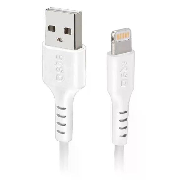 фото Кабель lightning/usb 2.0, 2 м, белый (tecableusbip5289w) sbs