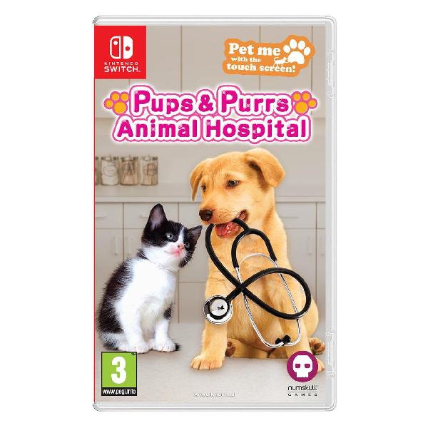 фото Игра для nintendo switch pups&purrs animal hospital + мягкая игрушка кошка (код загрузки, без диска) numskull