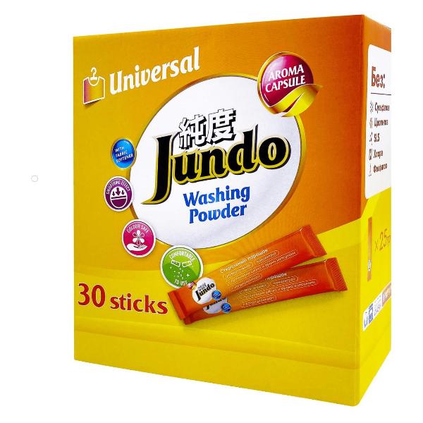фото Стиральный порошок universal stick, 30 стиков (4903720021019) jundo