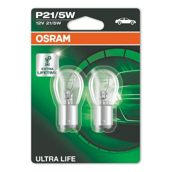 фото Автомобильные лампы ultra life 21/5w 12v, 2 шт (7528ult-02b) osram