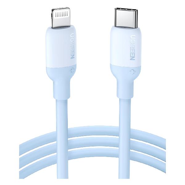 фото Кабель usb type-c/lightning, 1 м, голубой (20313) ugreen