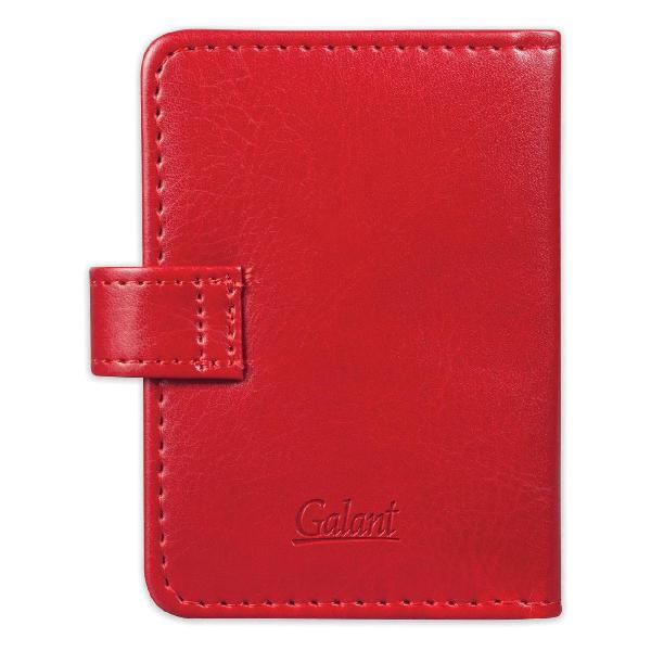фото Визитница ritter, однорядная, на 24 карты, под гладкую кожу, застежка, бордовая (235399) galant