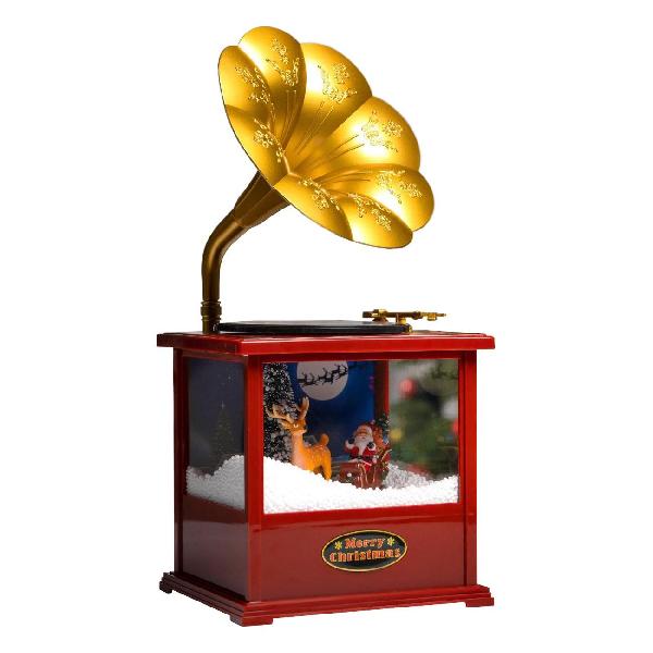 фото Светодиодная фигура "дед мороз с подарками", музыка, 5v, 18х16х38 см, свечение белое (9482570) luazon-lighting