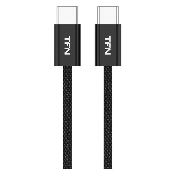 фото Кабель 2хusb type-c 60w 2 м black (tfn-c-ip-cc2m-bk)