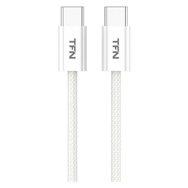 фото Кабель 2хusb type-c 60w 1,2 м white (tfn-c-ip-cc12m-wh)