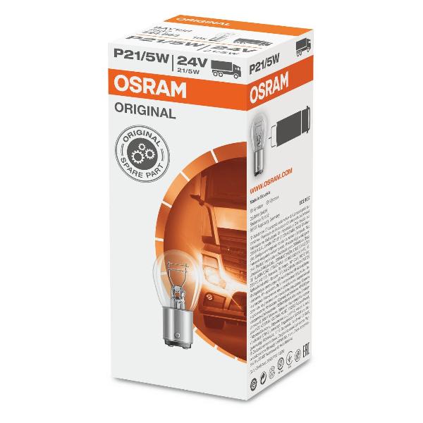 фото Автомобильная лампа classic p21/5w 24v (7537) osram