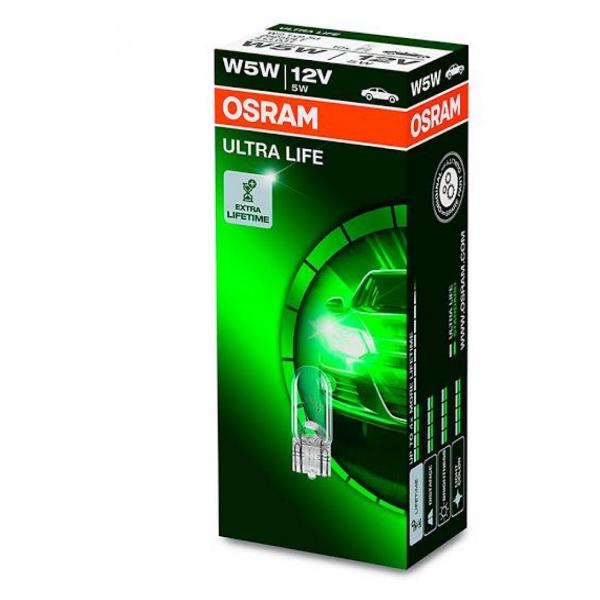 фото Автомобильная лампа ultra life w5w 12v (2825ult) osram