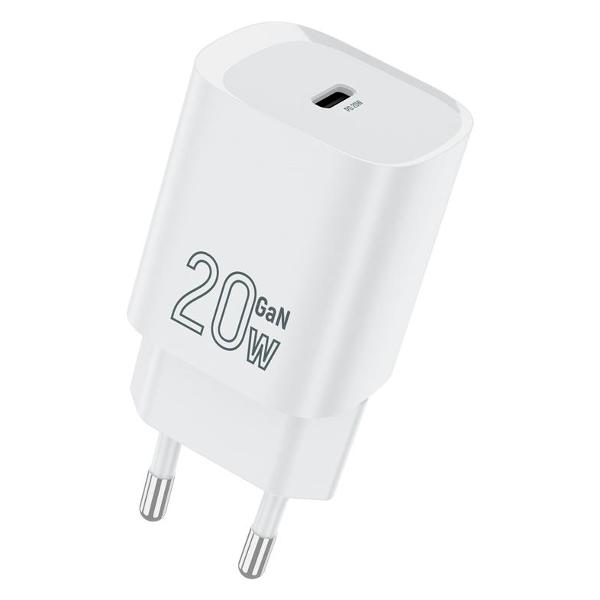 фото Сетевое зарядное устройство tfwc05 usb type-с 20w white (tfn-wc-20-2101-wh)