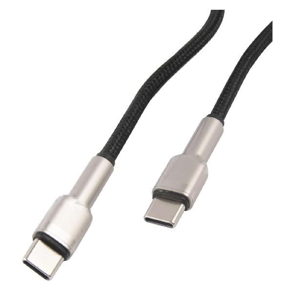 фото Кабель cafule series 2хusb type-c, металл, 1 м, черный (catjk-c01) baseus